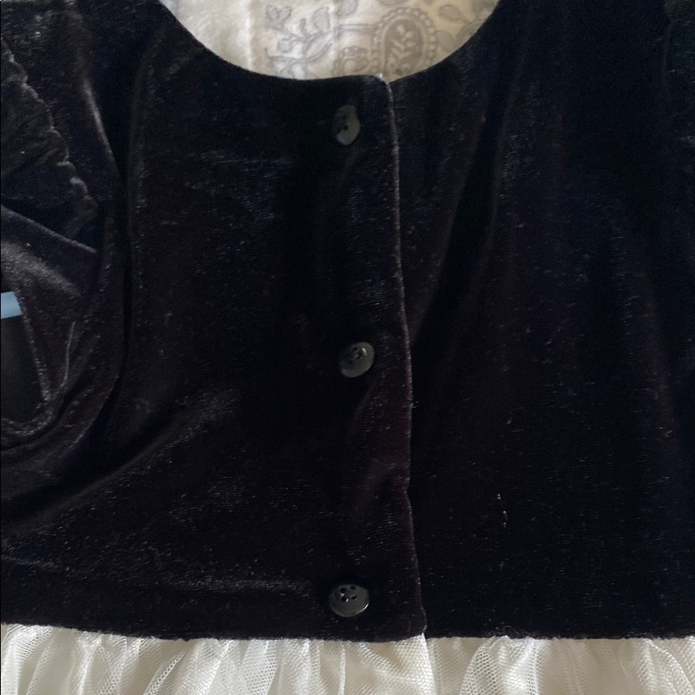 Jona Michelle Formal Black and White Dress with Elegant Tulle - Picture 9 of 9